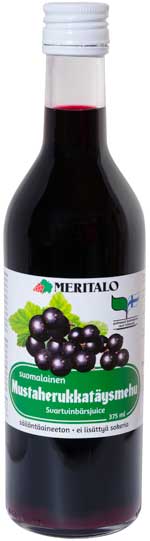 Finnish blackcurrant juice 375 ml Meritalo