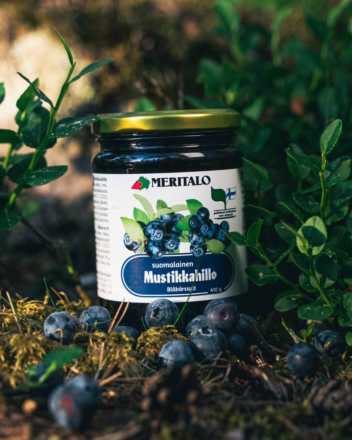 Bilberry Jam 410 g Marjajaloste Meritalo Oy